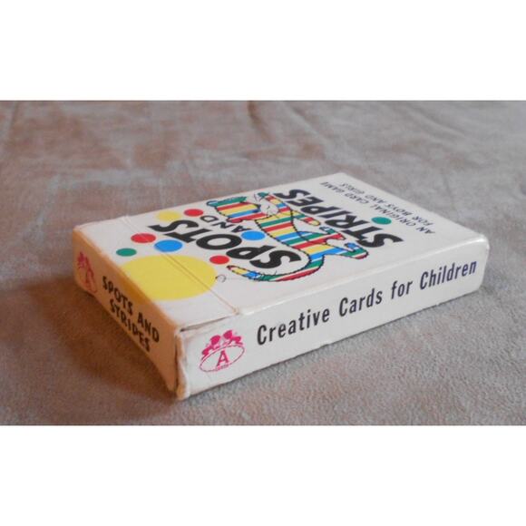 Vintage Spots and Stripes Card Game by Pla-Mor Arrco Complete RARE Game - Picture 8 of 9